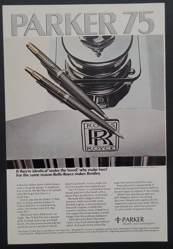 1974 vintage parker pens - parker,