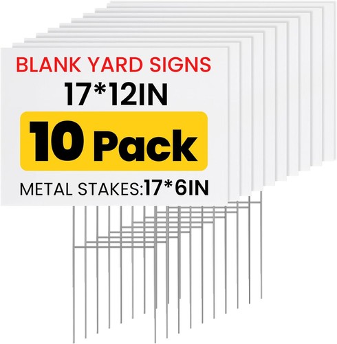 Pack blank yard signs - pack,