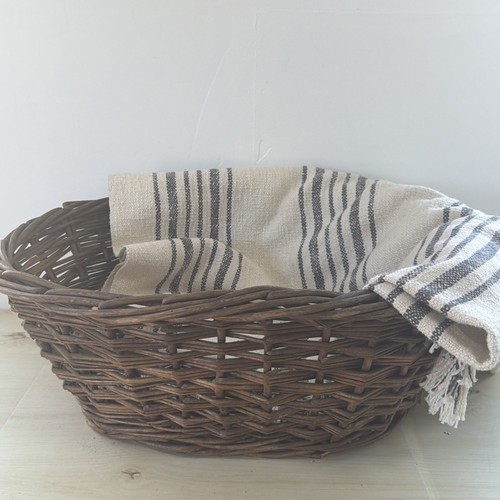 Vintage wicker basket dark - vintage,