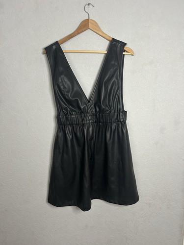Asos leather pinafore dress - asos,