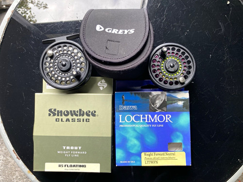 Greys fly reel black - reel, with
