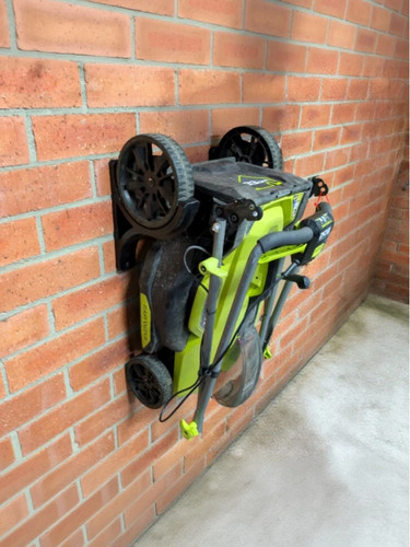 Lawn mower wall mount bracket - mower,