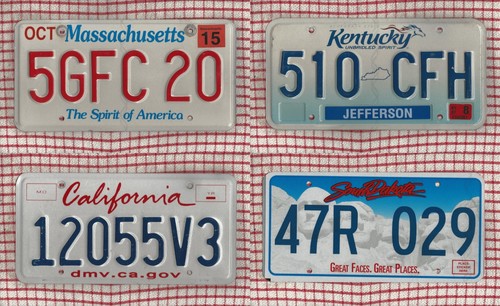 Set american license - 4,