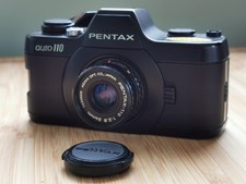 Asahi PENTAX Auto 110 Film Camera + 24mm 2.8 Lens Black Subminiature Faulty