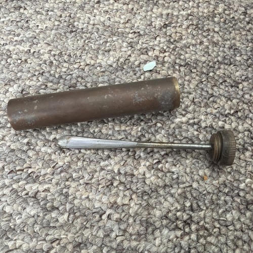 Wwii enfield rifle brass - enfield, oil