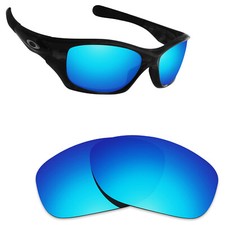 Hawkry Polarized Replacement Lenses for-Oakley Pit Bull Sunglass Ice Blue