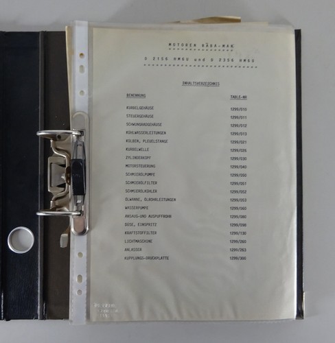 Parts catalog spare - parts, catalog/spare