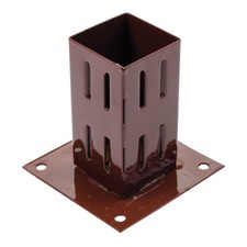 Easy Grip Post Shoe 75 x 75mm Garden Fence Fencing Gardening Support Bolt Down