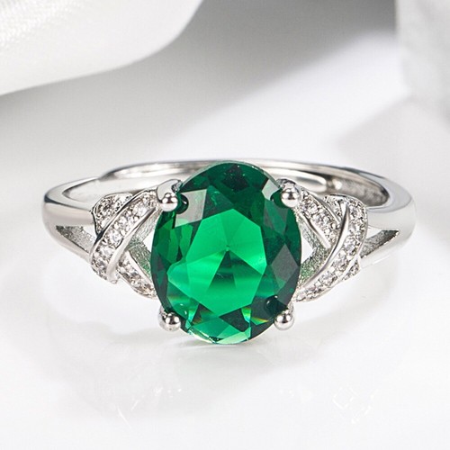 Crystal green stone adjustable - stone,