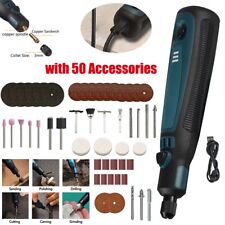 Cordless Rechargeable Electric Mini Drill Grinder Engraving Pen Rotary Tool Kit