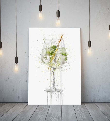 Gin and tonic deep framed - gin,