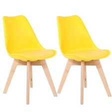 2 x Dining Chairs Beech Wood