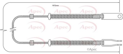 Apec rear brake cable for - cable,