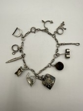 Vintage Silver Charm Bracelet