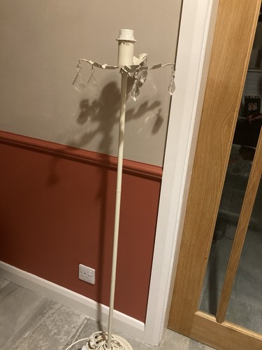 Cream 4ft floor lamp tall - 4ft,