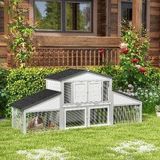 Large Rabbit Hutch with Run