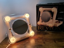 Revlon Light Up Make Up Mirror Normal And Magnifying Cosmetic Draw Boxed Vintage