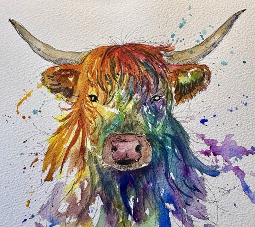 Watercolour and ink original - watercolour,