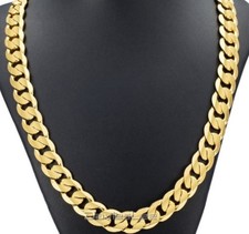 Heavy Mens 12mm 20 inch Gold