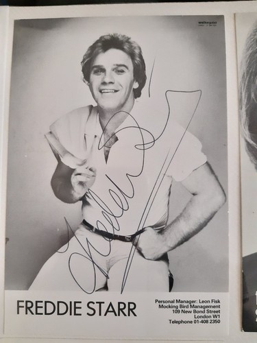 Freddie starr signed photo - freddie,
