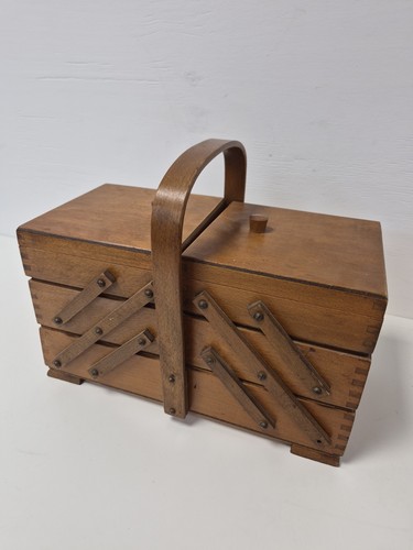 Vintage wooden three - wooden, tier