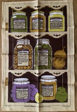 Ulster Irish Linen Tea Towel Kitchen Cupboard Number 5303 Vintage Recipes Unused