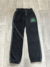 Corteiz Alcatraz Contrast Stitch Jogger Black/Green Size Small Brand New