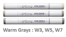 Lot 3x Copic Sketch Markers