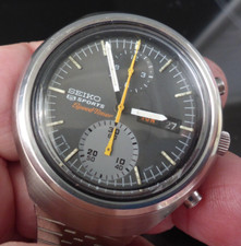Seiko, Chrono, 1971 Vintage Man's, 6138-0020, Helmet, Speed-Timer, S/ced, G/teed