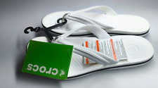 Iconic Crocs comfort white classic flip flops UK Size 6 - 7 NEW