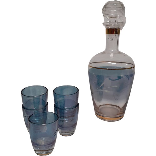 Vintage france blue glass - vintage,