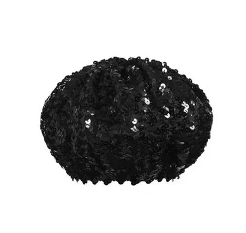 Sequin beret beanie headwear - beret,