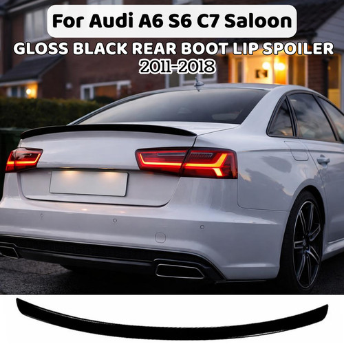Gloss black rear boot spoiler - rear,