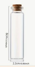 10 PIECES SMALL GLASS BOTTLES