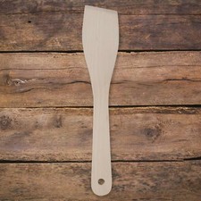 Blank Plain Flat Beechwood Cooking Baking Spatulas | Wooden Turner 30cm (12")