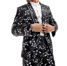 FLORAL SATIN DINNER SUIT