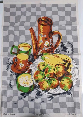 Vintage irish linen cotton tea - linen,