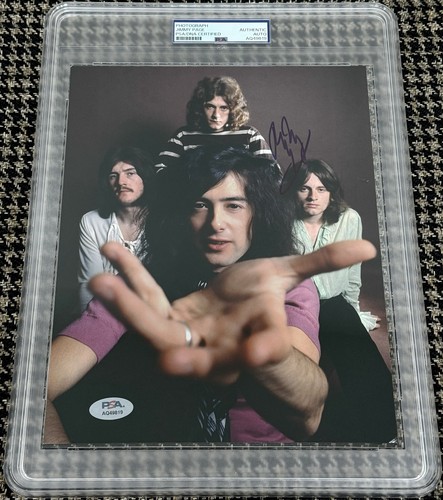 Jimmy page signed autograph - signed,