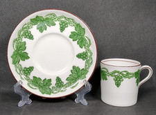 Aynsley T. Goode & Co. London ~ Demi Tasse Cup & Saucer Set ~ Grape Vine Design