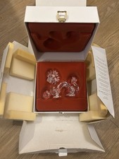 Swarovski Crystal ZODIAC DRAGON & WOODEN STAND 238202 Mint Rare Boxed Retired