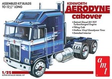 AMT Kenworth Aerodyne Cabover 1:25 Scale Skill 3 1463 Plastic Model Kit