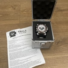 swole o’clock Bodybuilding Watch Rare silver pink black- Inc case&manual