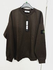 Stone Island Men's brown Cotton Crew Neck Sweatshirt size M And Xl