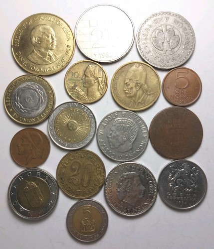 Assorted world coins - 16,