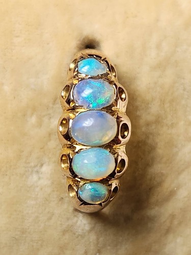 Edwardian opal 5 stone - 5,