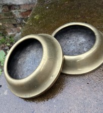 Pair Antique Brass Iron Pub