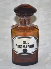 Vintage Brown Glass Apothecary Chemistry Pharmacy Bottle Jar from Germany 