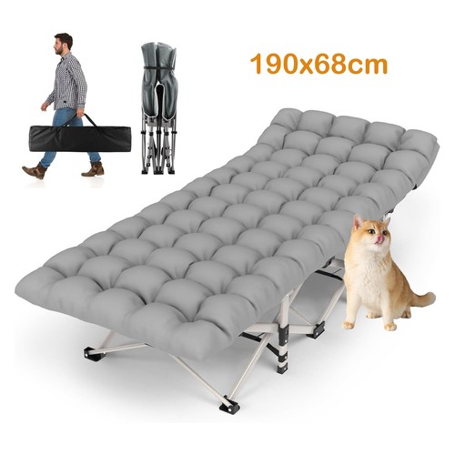 Heavy duty single folding bed - single,
