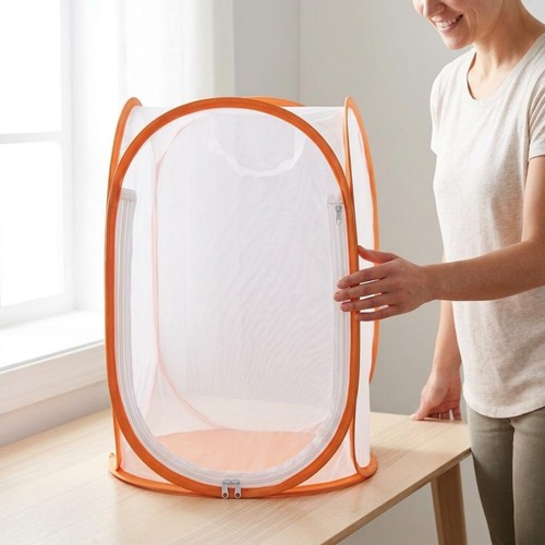 Foldable round expandable - expandable, mesh