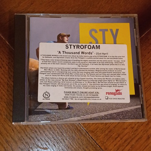 Styrofoam thousand words - a,